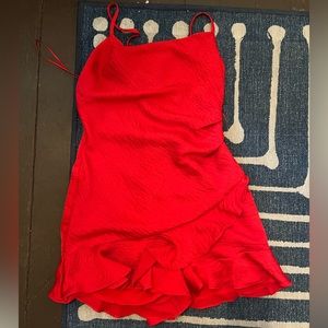 NWT Cotton Candy LA Red Romper